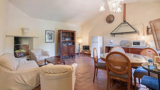 Libbiano Apartment Wohnbereich