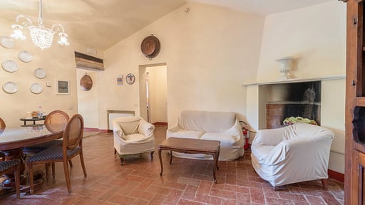 Libbiano Apartment Wohnbereich