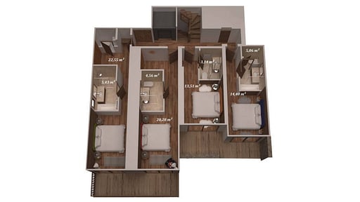 Chalet Libellule Floor plan