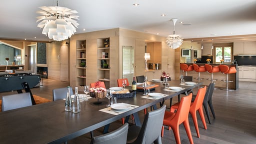 Chalet Licorne Dining area