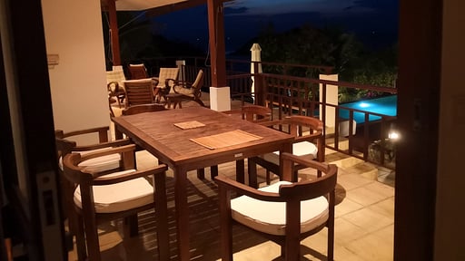 Lord Jim Retreat Villa Dining area