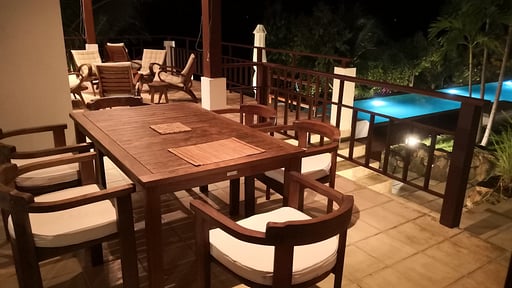 Lord Jim Retreat Villa Dining area