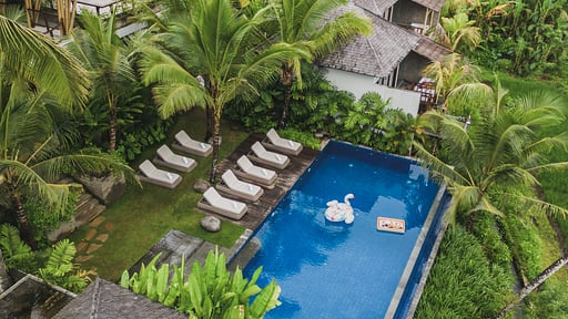 Maar Grand One Bedroom with Private Pool Drone pictures