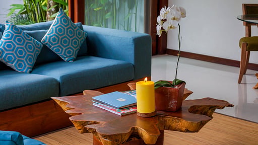 Maca Villa Pool Seminyak Living room