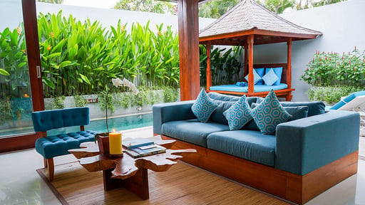 Maca Villa Two Seminyak Living room
