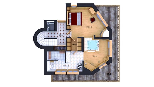 Chalet Madeleine Plano de Suelo