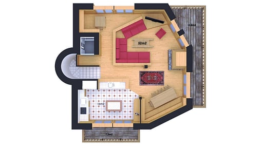 Chalet Madeleine Plano de Suelo