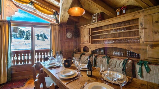 Chalet Madeleine Zona de comedor