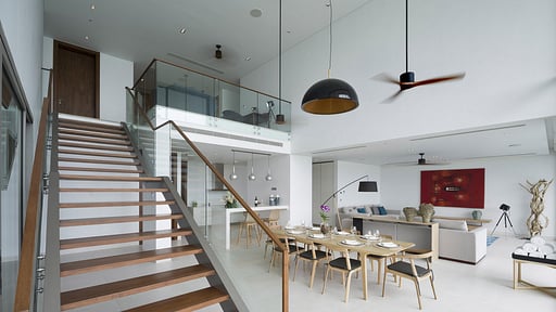 Malaiwana Duplex Dining area