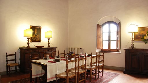 Villa Malmantile Dining area