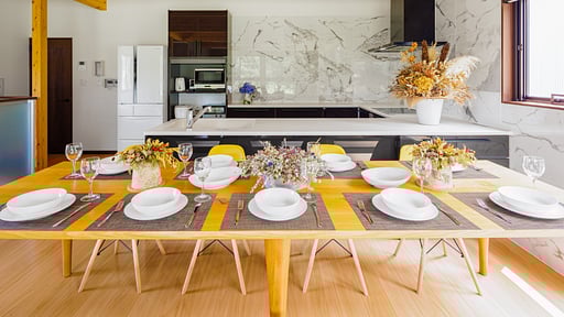 Mizuho Four Bedroom Chalet Dining area