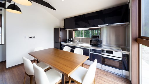 Mizuho Three Bedroom Chalet Dining area