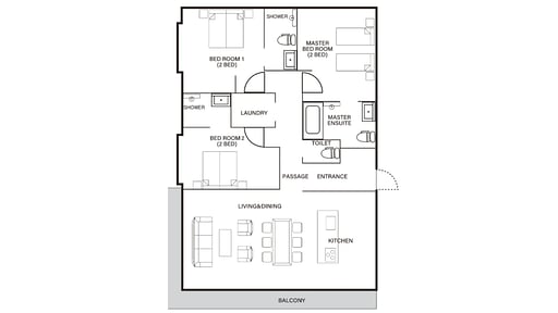 Mountain Side Hakuba Floor plan