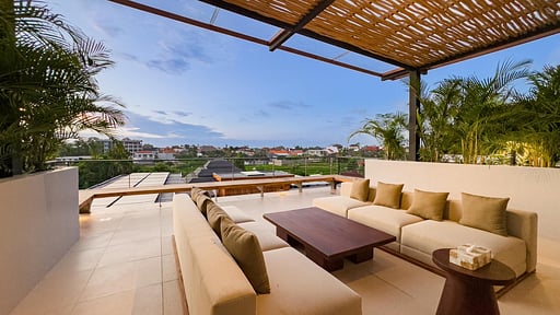 Narawangsa - Villa Chandra Dachterrassen-Lounge