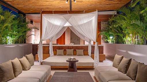Narawangsa - Villa Chandra Dachterrassen-Lounge