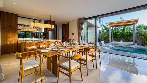 Narawangsa - Villa Kirana Dining area