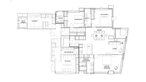 Niseko Kyo Five Bedroom Yotei Residence Floor plan