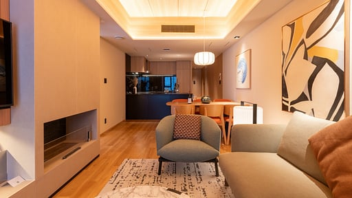 Niseko Kyo One Bedroom Residence Living room