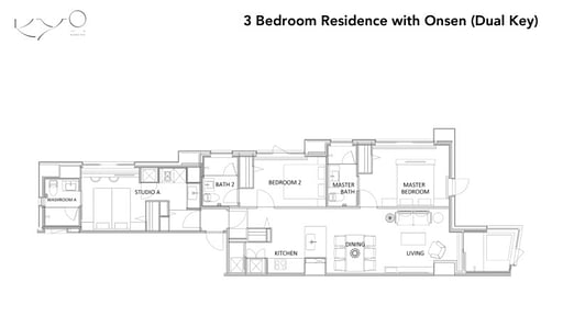 Niseko Kyo Three Bedroom Residence Floor plan
