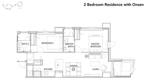 Niseko Kyo Two Bedroom Residence Floor plan