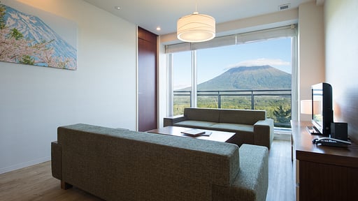 Niseko Landmark View Two Bedroom Deluxe Living room