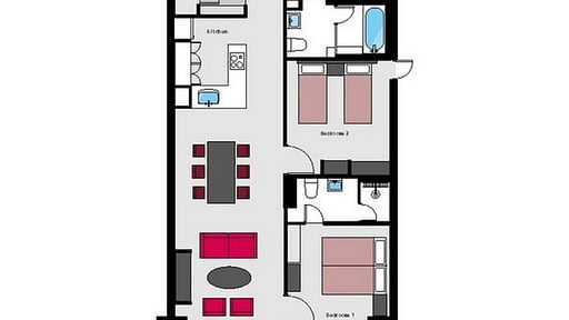 Niseko Landmark View Two Bedroom Premium Floor plan