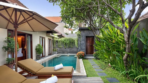 Nyuh Bali Villas Honeymoon Suite Swimming pool