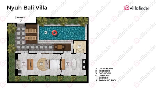 Nyuh Bali Villas Plano de Suelo