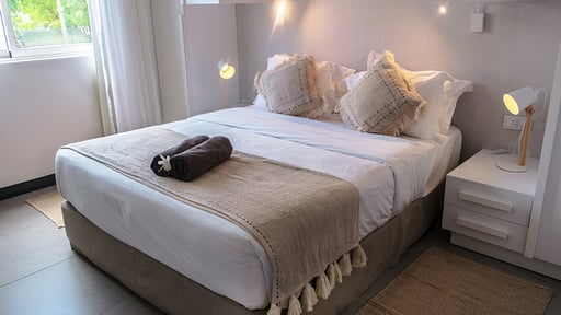 O'biches Beachfront Apartment Schlafzimmer 2
