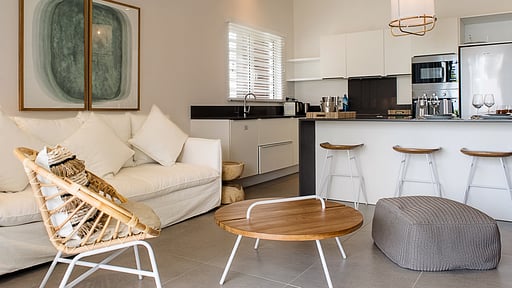 O'Biches Deluxe Apartment Woonkamer