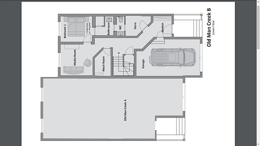 Old Man Creek B Floor plan