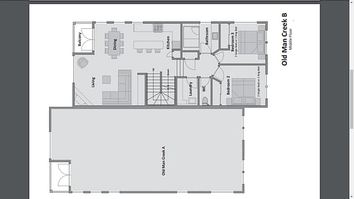 Old Man Creek B Floor plan