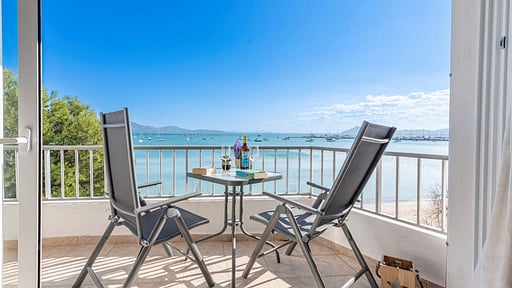 On the beach Voramar Terrace/Veranda