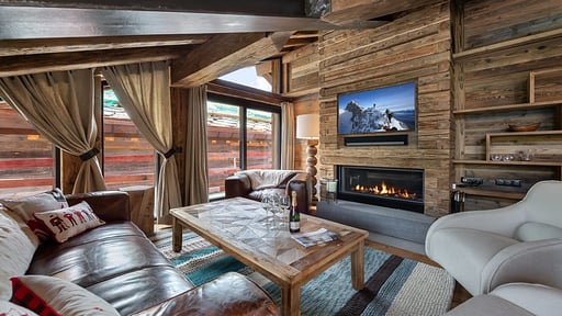 Chalet Ours Noir Wohnbereich