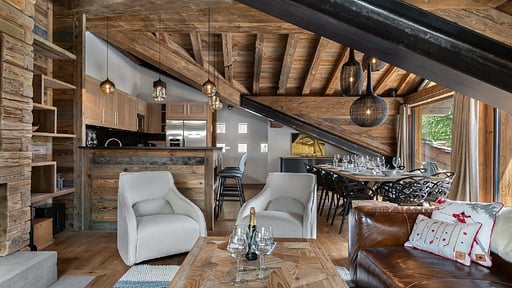 Chalet Ours Noir Wohnbereich