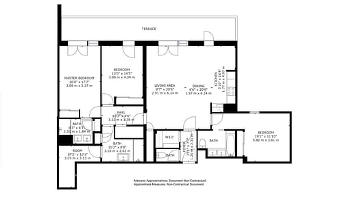 Apartment Panoramic Carré Blanc Grundriss