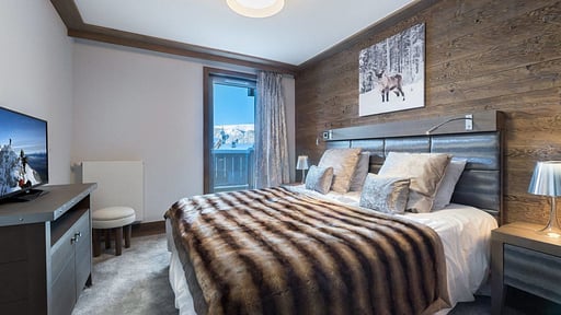 Apartment Panoramic Carré Blanc Schlafzimmer 2