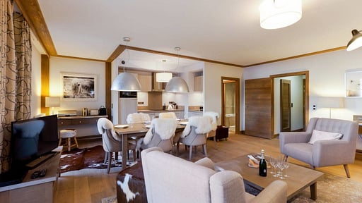 Apartment Panoramic Carré Blanc Wohnbereich