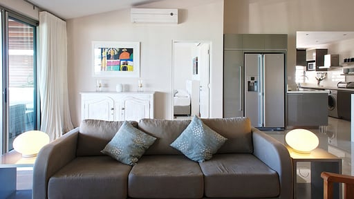 Paradise Beach Penthouse Wohnbereich
