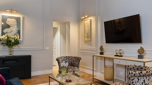 Pazzi Penthouse Luxury Apartment Wohnbereich