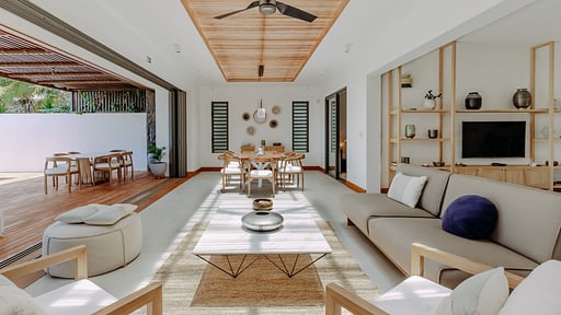 Peninsula Beach Villa Wohnbereich