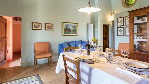 Villa Podere Bagnolo Dining area