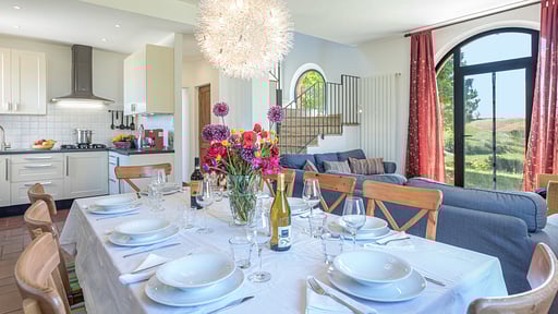 Podere Casello Dining area