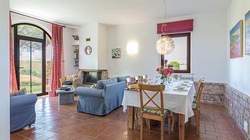 Podere Casello Dining area