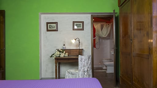 Podere La Casetta Fienile Schlafzimmer 1