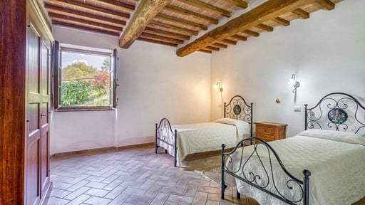 Podere Marcigliana - Apartment Parata Schlafzimmer 1