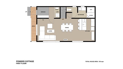 Powder Cottage Floor plan