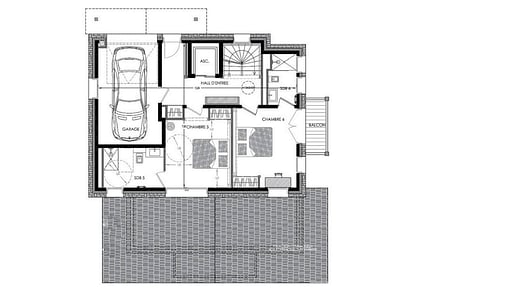 Chalet Pure White Crystal Grundriss