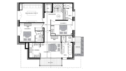 Chalet Pure White Crystal Grundriss