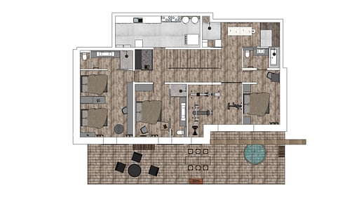 Chalet Quebec Grundriss